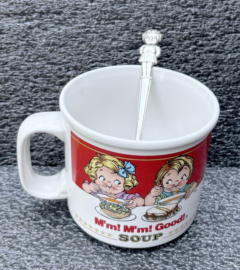 Campbell’s “M'm M'm Good” Soup Mug and Collectors Vintage Campbells Spoon MUGB